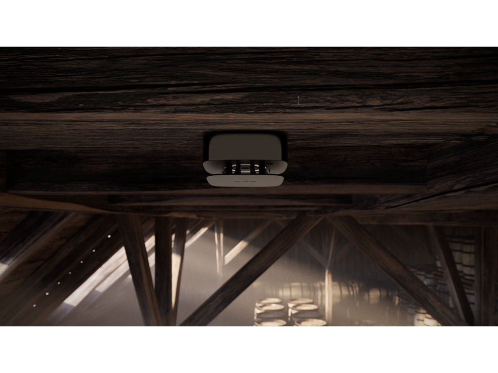 AJAX - FireProtect 2 AC - Netvoeding - Koolmonixide - Zwart