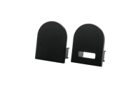 StripLine Zwart opbouweenheid Eindstuk round kit