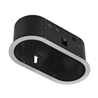 AIXLIGHT PRO 2 FLAT FRAME ROUND zi.grijs/zwart