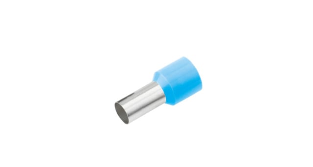 Geïsoleerde Adereindhuls, DIN 46228, 0,25mm², lengte 8mm, lichtblauw