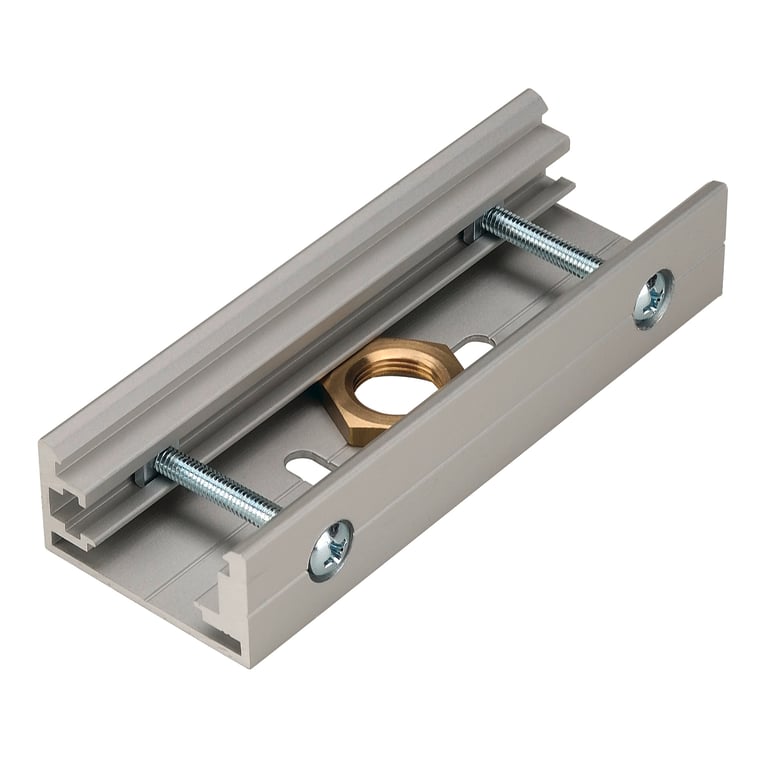 Voegenverbinder 3-fase rail zilvergrijs