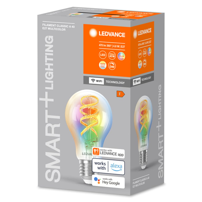 SMART+WIFI Filament Classic RGBTW E27