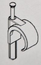 Spijkerplugclip enkel 16-19 mm, naturel ds 150 stuks