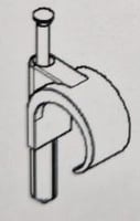 Spijkerplugclip enkel 16-19 mm, naturel ds 150 stuks