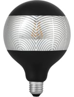 LED E27 Fila Laser Leaf G125x180 230V 120Lm 4W 925 AC Black