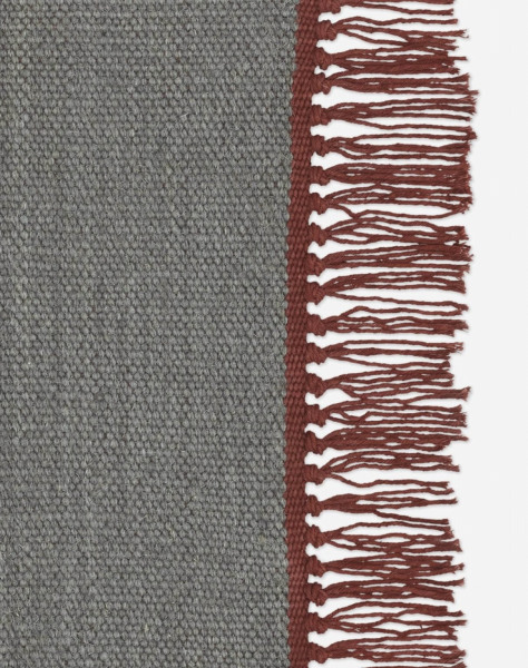 Kvadrat vloerkleed Vintage Plain Lichtgrijs 0043