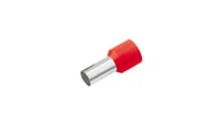 GeÏsoleerde Adereindhuls, DIN 46228, 1mm², lengte 10mm, rood