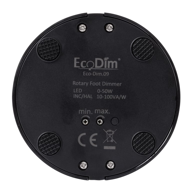 EcoDim floor dimmer ZWART 0/50W