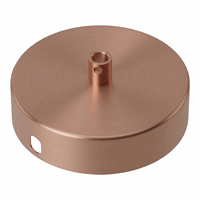 Calex metal ceiling rose 100mm 1 hole, matt copper