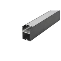GLENOS Prof. profiel 4970, cover, zwart 1m