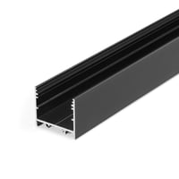 LUMIKO P30-02-OP-ZW-1M - Profiel 30, type 30-02 opbouw recht, zwart, 1