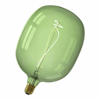 Calex AVESTA LED Color range soft filament 220-240V 4W E27, Emerald Green 2200K dimmable, energy label B