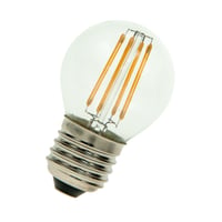 Calex LED Full Glass Filament Ball-lamp 220-240V 4W 470lm E27 P45, Clear 2700K CRI80 Dimmable, energy label A++