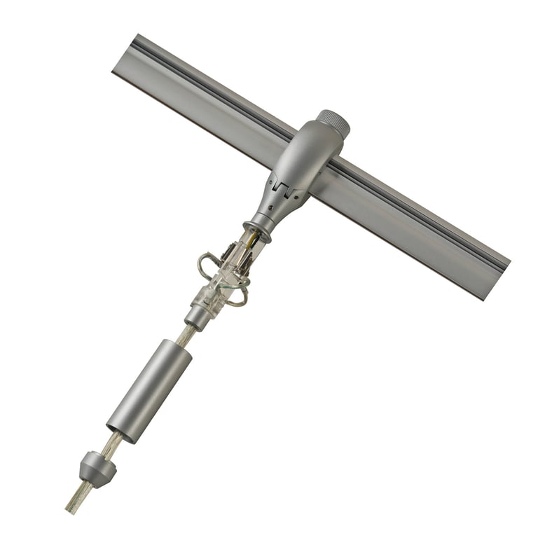 Pendelarmatuuradapter EASYTEC 2 zilvergrijs