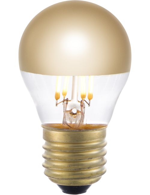 LED E27 Fila Ball Top Mirror G45x75 230V 300Lm 4W 925 AC Gold