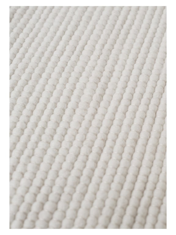 Rond wollen vloerkleed Ankie white