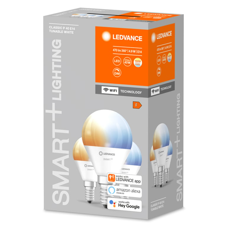 SMART+ WiFi Mini Bulb Tunable White 40 5 W/2700…6500K E14 (CS à 3 PCE)
