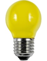 LED E27 Fila Ball G45x75 230V 1W AC Yellow Non-Dim