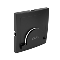 Efapel inb. centrumplaat voor kaartsysteem tbv tijdklokschakelaar zwart