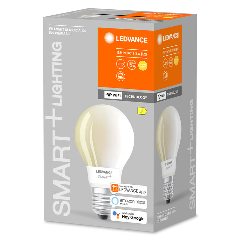 SMART+ WiFi Filament Classic Dimmable 100 11 W/2700 K E27
