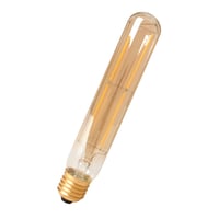 Calex LED Full Glass LongFilament Tubelar-Type Lamp 220-240V 4W E27 T32x300, 400lm, Gold 2100K Dimmable, energy label A++