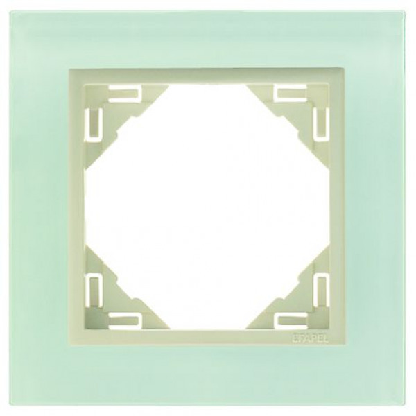 Efapel crystal afdekr. 1v glas/parel