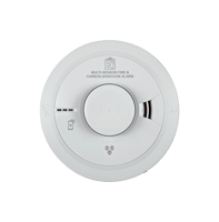Multi-sensormelder rook-CO-hitte,230V,10jr lith back,stofcom,AudioLINK