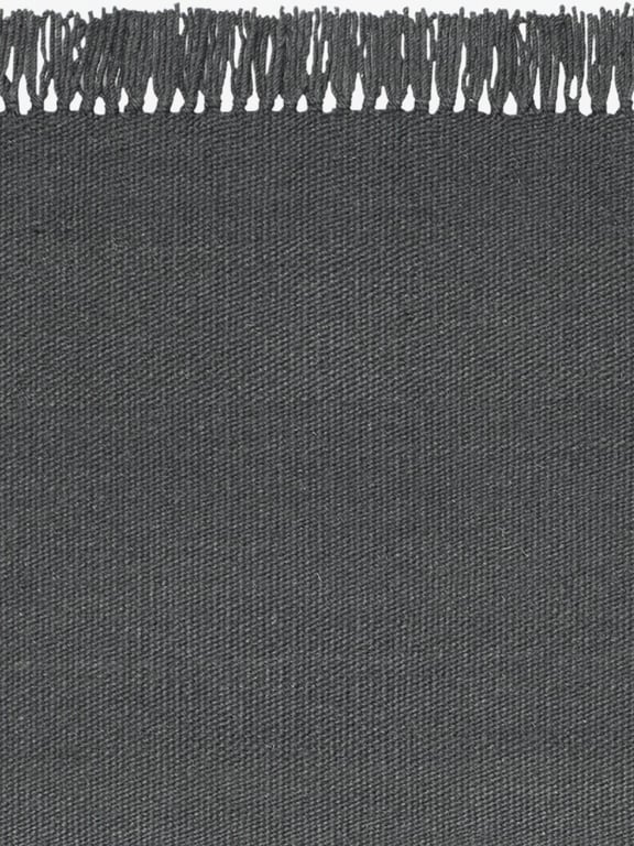 Kvadrat vloerkleed Kelim Coloured Fringes Houtskool C3333