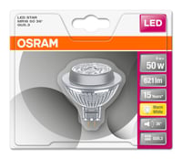 LED STAR MR16 12 V 50 36° 8 W/2700K GU5.3 (CS à 1 PCE)