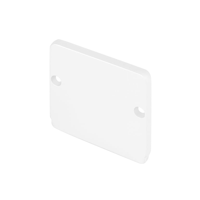 GLENOS eindkappen indus. profiel Flat mat wit 2st