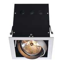 AIXLIGHT PRO 1 FRAME inbouwframe z.grijs/zwart