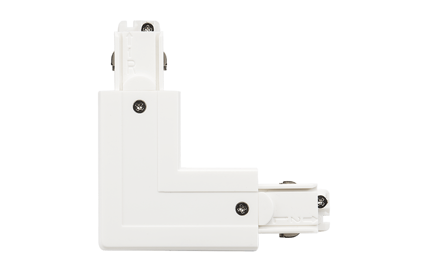 ShopLine Rail 3 Fasen L-verbinding wit