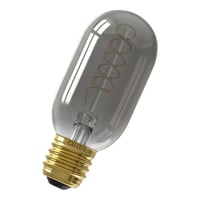 Calex LED Flex Filament Tubular lamp T45 220-240V 4W E27 100lm 2100K Titanium, dimmable, energy label B