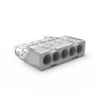 transparante mini  lasklem 5V (massief 0.2-2,5 mm²)