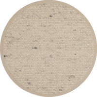 Rond wollen vloerkleed Arna Offwhite 03