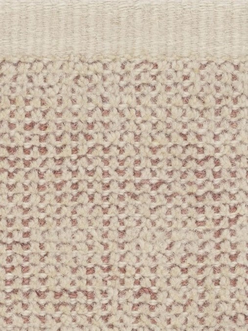 Kvadrat vloerkleed Kanon Oud Roze Wit C0015