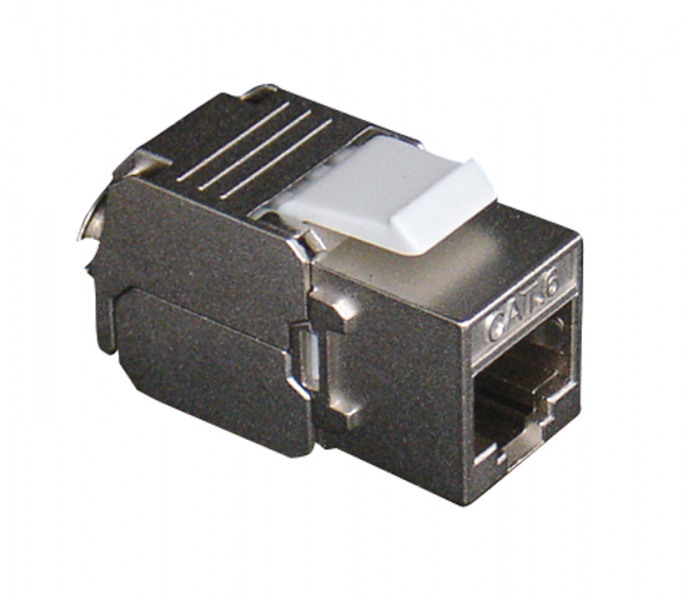 Efapel modular jack rj45 cat6 stp connector (250mhz) data/tel. zwart
