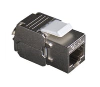 Modular Jack Rj45 Cat6 Stp Connector (250Mhz) Data/Tel. Zwart