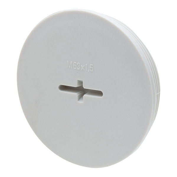 Wiska EVSG63 blindstop M63 grijs