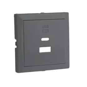 Usb dubbele opladerplaat type a en type c Grijs