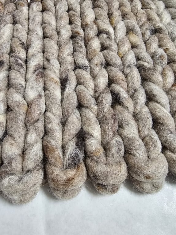 Wol geweven vloerkleed Lena Taupe 03