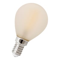 Calex LED Full Glass Filament Ball-lamp 220-240V 3,5W 300lm E14 P45, Frosted outside 2700K CRI80 Dimmable, energy label A+