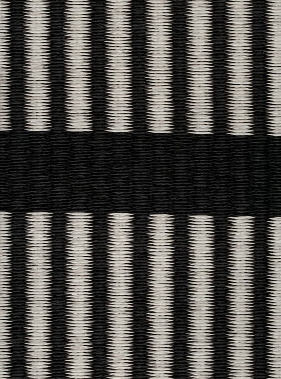 Design vloerkleed Woodnotes Cut Stripe Black Stone 115915