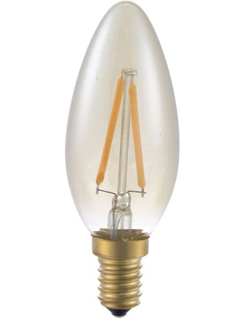 Masterlight - LED E14 Fila Candle C35x100 230V 100Lm 1.5W 920 AC Gold Dim SLF023841505