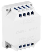 Efapel relais tbv jalouziebediening 23v/5hz/6a vertraagd decentraal te bedienen met dubbele puls en jalouzie pulsschakelaar