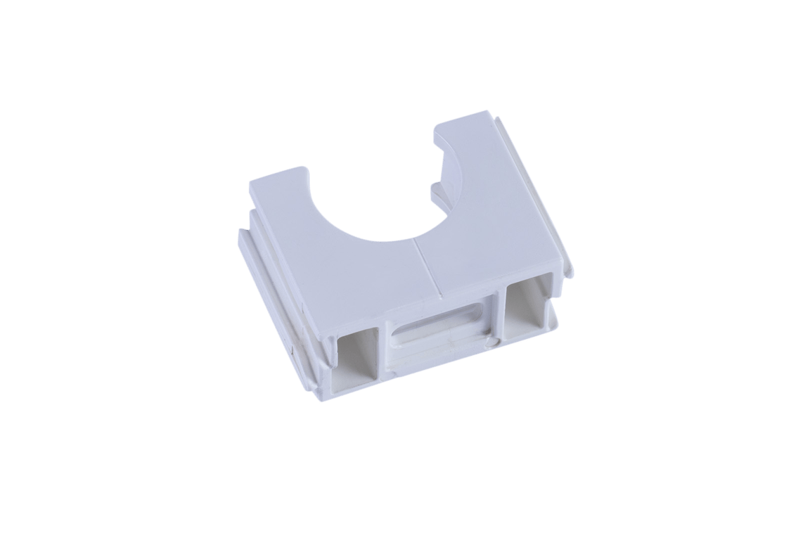 Polfix PVC 19mm wit RAL9010