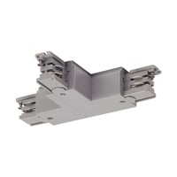 T-verbinder S-TRACK 3F-rail aarde R-versie z.grijs