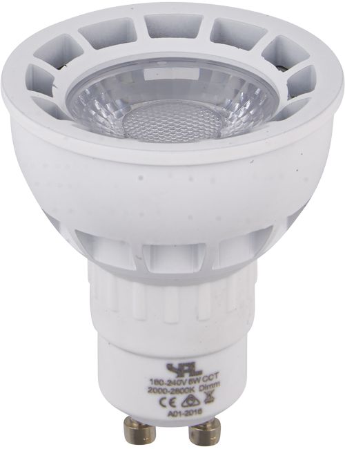 LED GU10 DTW MR16 50x58 230V 250Lm 5.5W 820-828 40° AC White