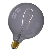 Calex NORA LED colors Globe G125 soft U-filament 220-240V 4W E27, Topaz Grey 2200K dimmable, energy label B