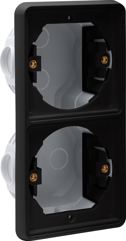 Inb kader tweevoudig verticaal, black